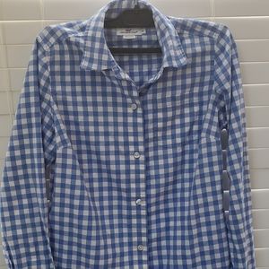 Vineyard Vines Gingham Button Up Shirt SZ 2